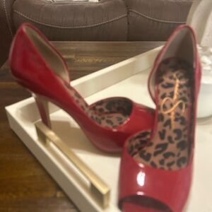 Jessica Simpson Red Stiletto Heels